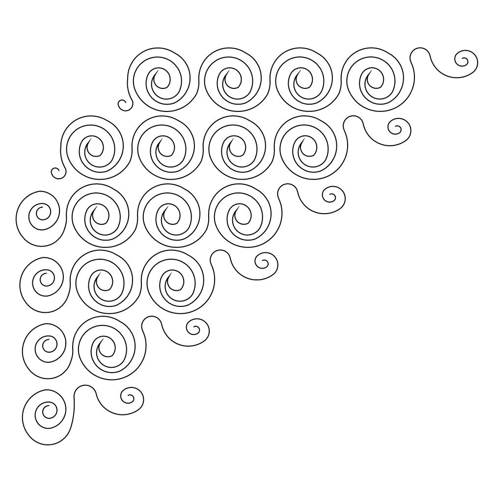 Swirl element 002 Digital Pattern | Sweet Dreams Quilt Studio - Digital ...